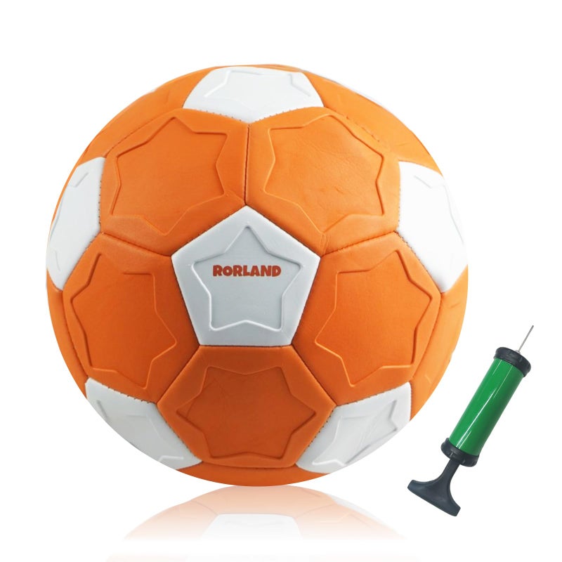 RORLAND Swerve and Curve Size 4 Soccer Ball,Soccer Training Ball with Special Panels to Play, Outdoor Indoor Activities Games, Kids Fun Football for Backyard,Lawn - Image 1